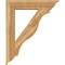 Ekena Millwork Funston Traditional Rough Sawn Bracket w/ Offset Brace, Western Red Cedar, 8"W x 36"D x 44"H BKT0806X36X44FST01RWR - alternate 4